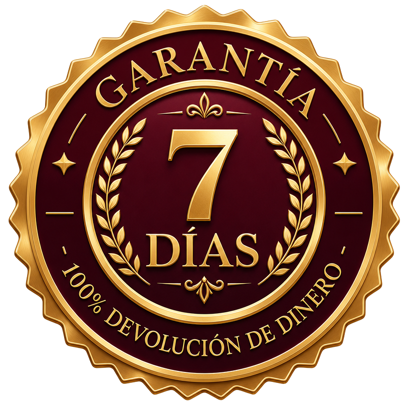 Garantía de 7 días con devolución de dinero
